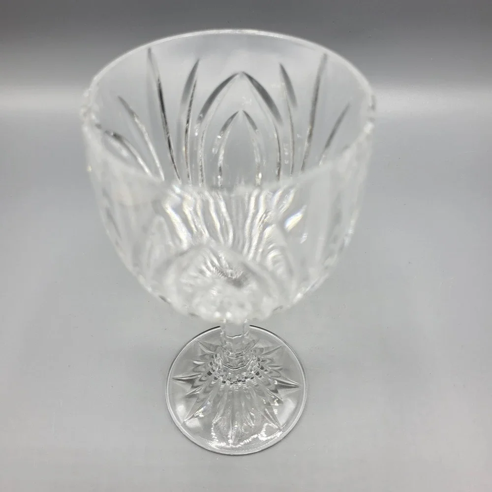 Mikasa Crystal Wine Water Goblets Park Lane Set of 2 Clear Glass Stemware 6.5